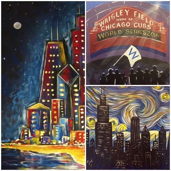 Chicago Love!!! Check Out These Windy City Themed Paintings Coming Up This Month! 